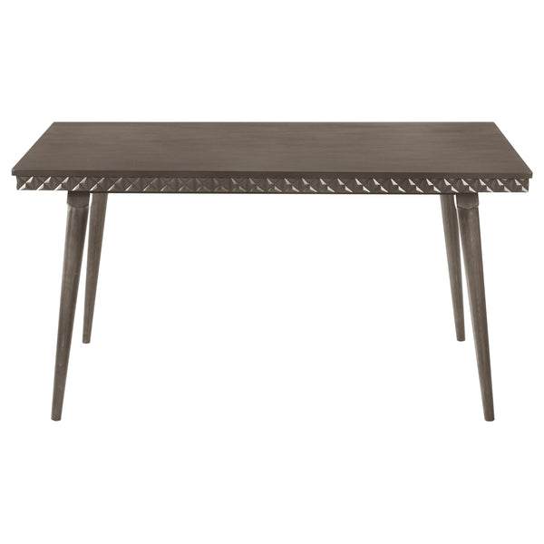 English Elm Perkins Sculptural Okume Veneer Dining Table with Tapered Legs for Family Gatherings B062P447963