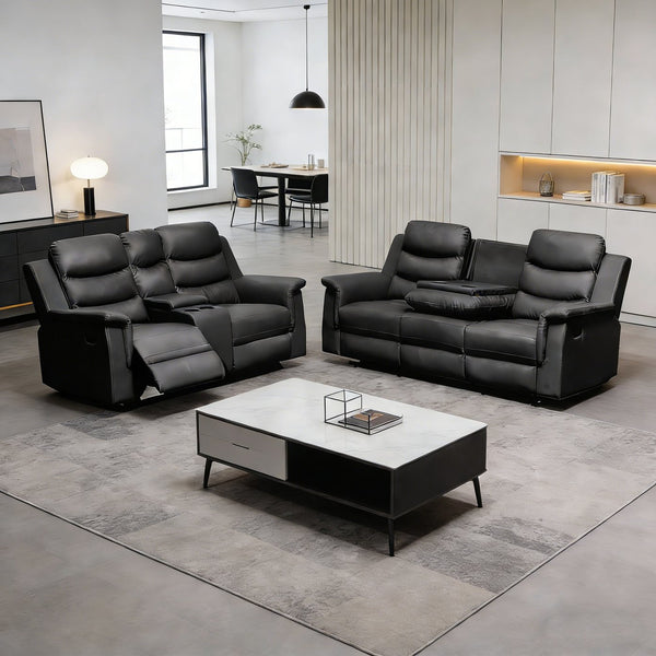 English Elm Reclining Loveseat Slipcover Stretch Fit with Console and Cup Holder Access W2297S00031