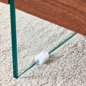 English Elm 31.4 Modern Two-Tier Square Coffee Table with Tempered Glass Top & Walnut Shelf — Stylish Storage W1512P407505