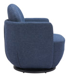 Bant Swivel Chair Blue 110015 Zuo Modern