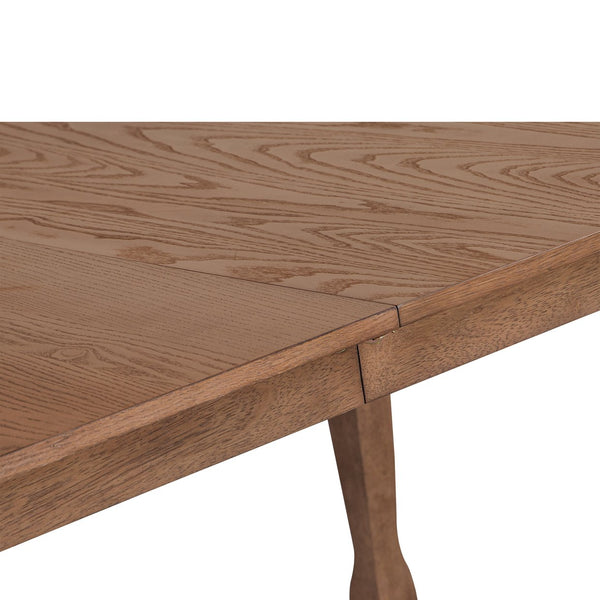 English Elm Christopher Knight Home® - EXT. EXT. DINING TABLE with French Country Cabriole Legs, Butterfly Leaf Expandable Rustic Chic 79.65" Walnut N771P355876T