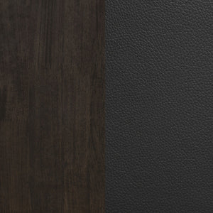 English Elm Prentiss Cappuccino Upholstered Counter Chair Set of 2 — Plush Leatherette Seating, Tall Wood Accents, Elegant silhouette B062P344988