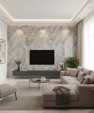 English Elm Hexagon Carrara Gray Polished Marble Floor Wall Tile Spa Inspired Natural Stone W1696P262337