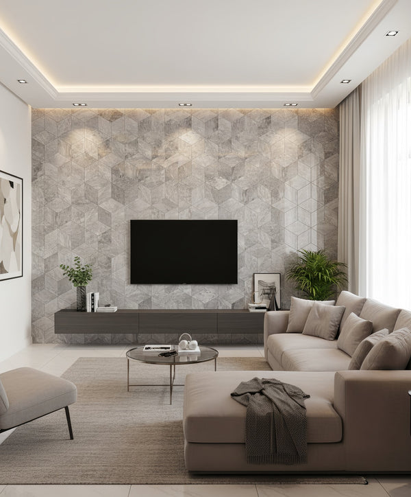 English Elm Hexagon Carrara Gray Polished Marble Floor Wall Tile Spa Inspired Natural Stone W1696P262337