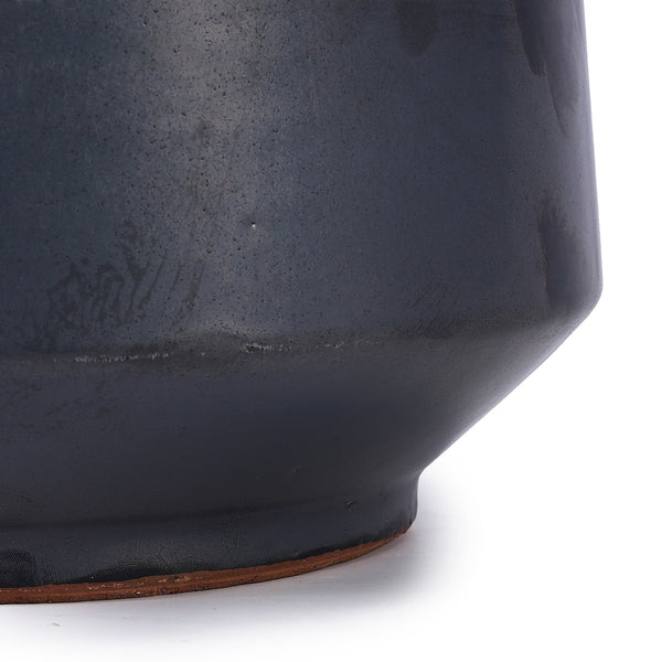 English Elm 3 Pieces Ceramic Flowerpot Set - Handcrafted Antique Gray Planters For Gardens, Patios & Windowsills W3273P321502