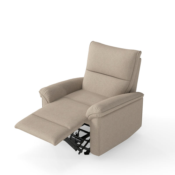 English Elm Power Lift Recliner Velvet Chair with Extended Footrest and Cup Holders for Elderly W1028S00062