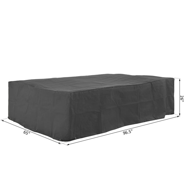 English Elm Weatherproof Oxford Fabric Sectional Patio Cover Uv Rain Snow Guard for Outdoor Sets T3971P386827