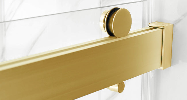 English Elm Roller Set with Stainless Anti-jump Knobs and Wall Brackets for Frameless Shower Doors W1573P232528