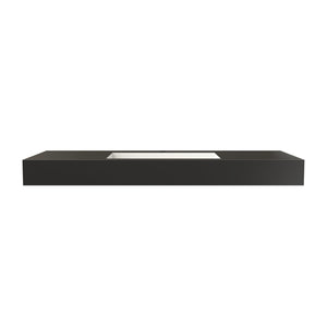 English Elm Inner White Solid Surface Basin with Matte Black Exterior for Modern Bathrooms T3785P491211