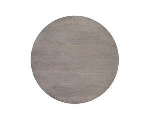 Sunpan Kinsley Coffee Table – Handcrafted Round Drum Design from Solid Mango Wood for Unique Spaces Large - 60W x 60D x 17.25H