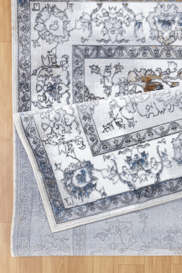 English Elm Legacy Gc_Cam8002 Elegant Grey Area Rug - 5'3" X 7' Durable, Kid & Pet-Friendly For All Spaces B186P181138