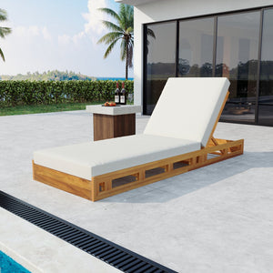 English Elm Christopher Knight Home® - Lounge Chaise Set - Elegant Acacia Wood With Plush 4" Water-Resistant Cushions For Ultimate Comfort N770P272405T_65429.00CUSH