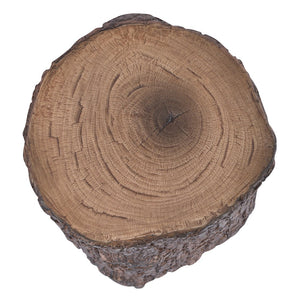 English Elm Tree Stump Mgo Accent Table Realistic Bark Texture Indoor Outdoor Rustic Side N776P372341W