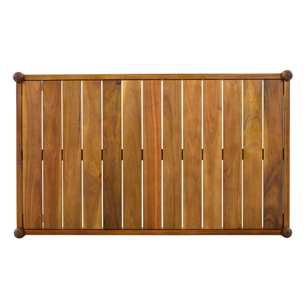 English Elm Outdoor Solid Acacia Slatted Coffee Table Patio Deck Low Profile Teak Finish N768P361446T