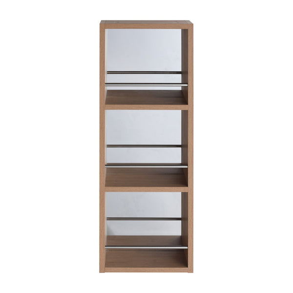 English Elm 10'' Wall Mount Bathroom Mirror Cabinet Open Shelf Plywood Melamine Storage Organizer W999P470292