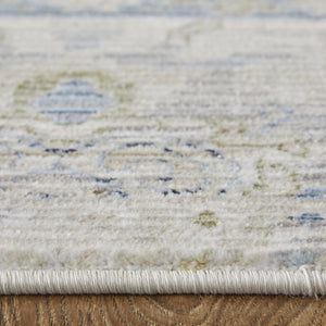 Feizy Rugs Melrose Area Rug: Luxurious Turkish Craftsmanship With Durable, Stain-resistant Design For Elegance Ivory,Green,Blue Polypropylene,Polyester,Viscose Mel39nzfivygrnh04