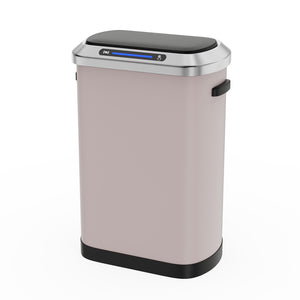 English Elm 50L Smart automatic Trash Can with Silent Slow-Close Lid, Motion Sensor, Durable 0.45mm Steel Body Pink W1550P247966