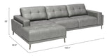 Bliss LAF Chaise Sectional Gray 110373 Zuo Modern