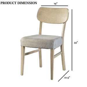 English Elm Transitional Westerham Arm Chair Set of 2 — Dark Cherry wood, upholstered comfort, gold-capped legs elegance Gray 41 L x 12 W x 20 H B2741P406727