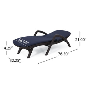 English Elm Christopher Knight Home® - Mikael Chaise Lounge With Cushion – Elegant Dark Brown Design For Ultimate Indoor & Outdoor Comfort 70798.00DNVY