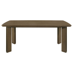 English Elm Crispin White Oak Veneer Rectangular Dining Table Seats Six for Modern Spaces B062P447971
