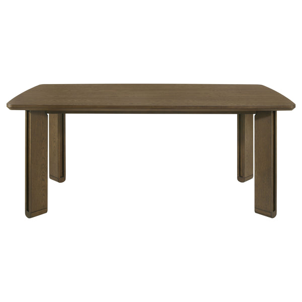 English Elm Crispin White Oak Veneer Rectangular Dining Table Seats Six for Modern Spaces B062P447971