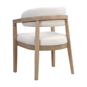 English Elm Christopher Knight Home® - 7Pcs Dining Set - Stylish Beige Upholstered Chairs And Natural Wood Table For Modern Dining Spaces N771P254286A_N771P296162A_N771P296163A