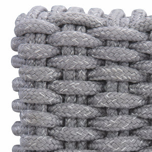 Bernhardt Bernhardt Capri Outdoor Sofa With Handwoven Grey Mist Rope, Plush Faux-Down Cushions, Aluminum Frame - Made to Order OP1017C