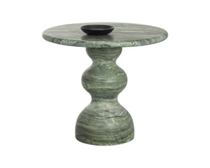 Sunpan RAUL Bistro Table - Elegant Marble-Look Design in Sage - Perfect for Small Spaces & Dining Nooks 112721