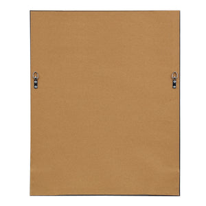 JLA Home Madison Park - Rosie Framed Canvas Wall Art by Carol Lew — Whimsical Denim-Clad Cat Portrait with Polka Dot Bandanna, Micro-Texture Embossing, Black Frame (16.5"x20.5") ID95C-0043