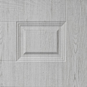 English Elm 36 in White Six Panel Hollow Core Composite Interior Door Slab for Modern Homes B2763P486363