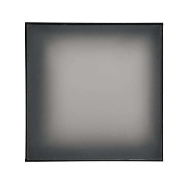 English Elm On-Trend Square High Gloss Coffee Table With 16-Color Led Lights, Modern Design For Stylish Living Rooms N721P191980B