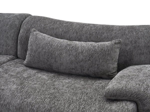 English Elm Boneless Curved Sofa 3 Seat Low Profile Streamlined Frame for Modern Living Rooms W3728S00009