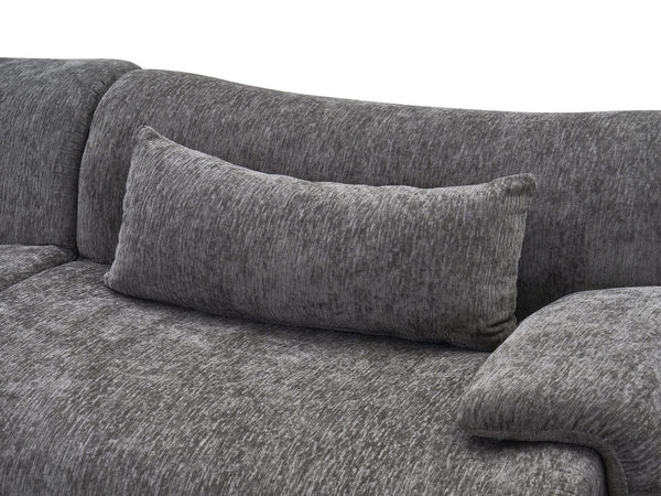 English Elm Boneless Curved Sofa 3 Seat Low Profile Streamlined Frame for Modern Living Rooms W3728S00009