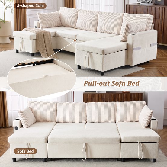 English Elm Swivel Barrel Accent Chair Chenille Tufted Round Club Seat for Living Room Lounge Beige N719S002230A
