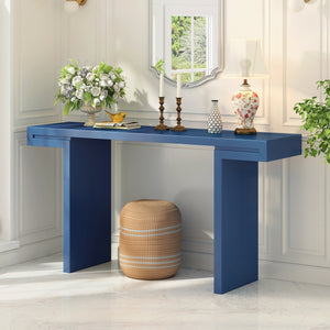 English Elm U-style 60 Inch Geometric Console Table Painted Mdf Foyer Entryway Living Room N711P303209V
