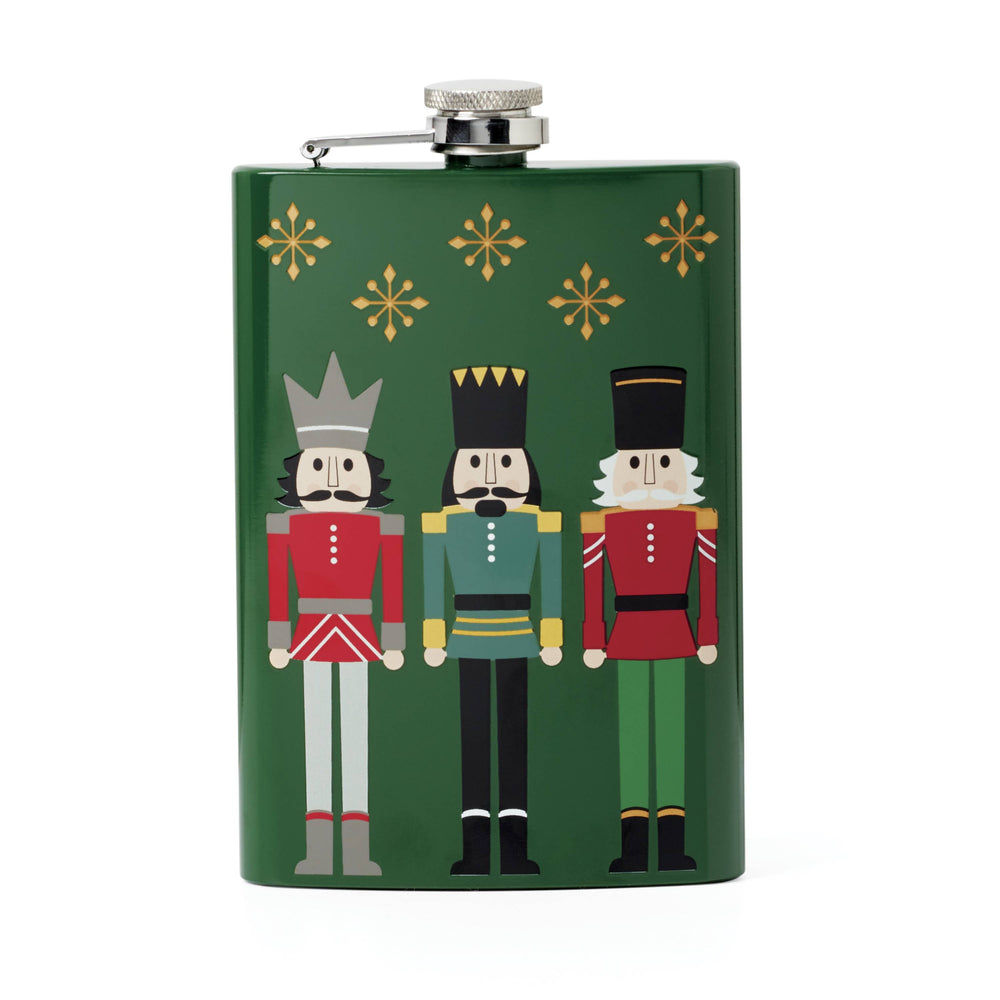 Lenox Cambridge Nutcracker 4-Piece Flask Set Green, GREEN METAL 896221