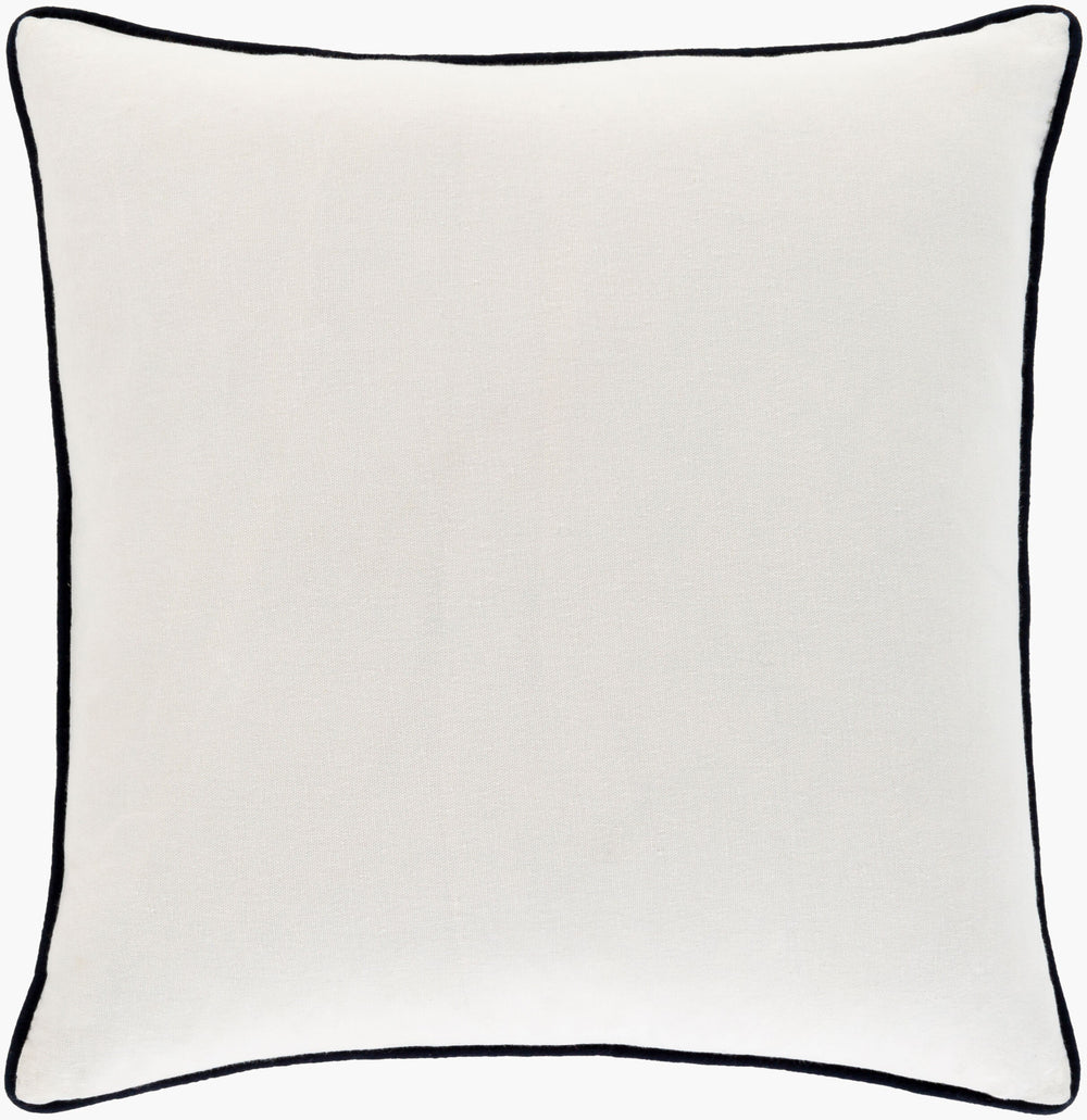 Surya Fenna 22"L X 22"W Coastal Accent Pillow – Durable, Stylish Beach-inspired Decor For Your Home! Ivory Cotton,Cotton Fen001-2222p