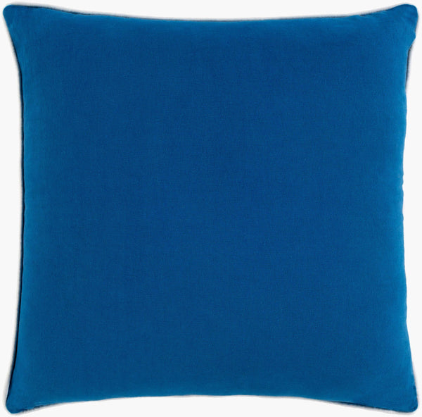 Surya Fenna 22"L X 22"W Coastal Accent Pillow – Durable, Stylish Beach-inspired Decor For Your Home! Blue Cotton,Cotton Fen002-2020d