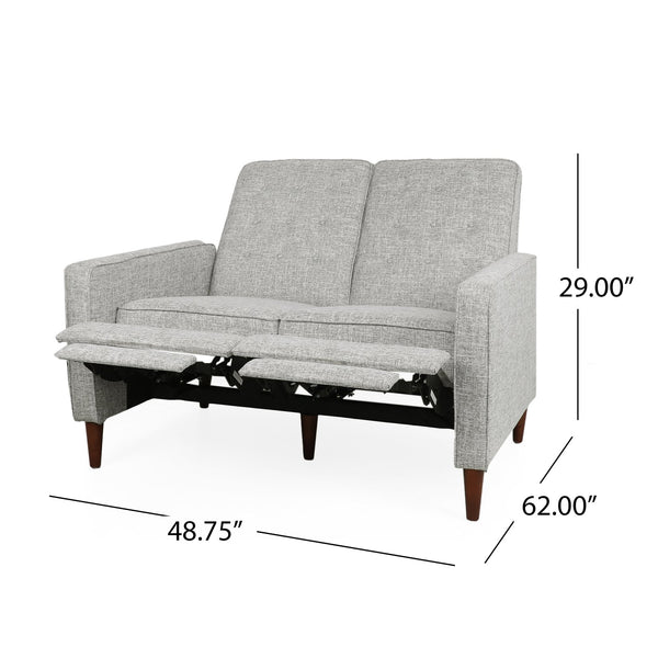 English Elm Christopher Knight Home® - DOUBLE Recliner Fabric Sofa with Plush Cushions and Space-Saving Design for Living Rooms, 49"L LIGHT GREY 72478.00FLGRYTW