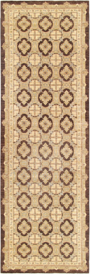 Pasargad Home Denver Hand-knotted Lamb's Wool Area Rug - Elegant Floral Design For Any Room   Pan-6024 7x21