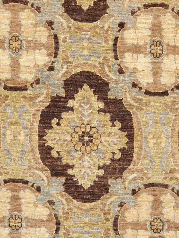 Pasargad Home Denver Hand-knotted Lamb's Wool Area Rug - Elegant Floral Design For Any Room   Pan-6024 7x21