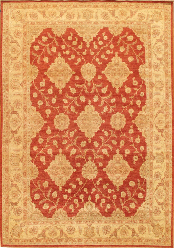 Pasargad Home Denver Hand-knotted Lamb's Wool Area Rug - Elegant Floral Design For Any Room   Pkb-1331 10x14