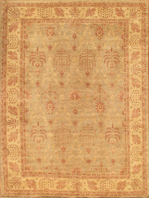 Pasargad Home Denver Hand-knotted Lamb's Wool Area Rug - Elegant Floral Design For Any Room   Pkb-1486 L.Blue10x14