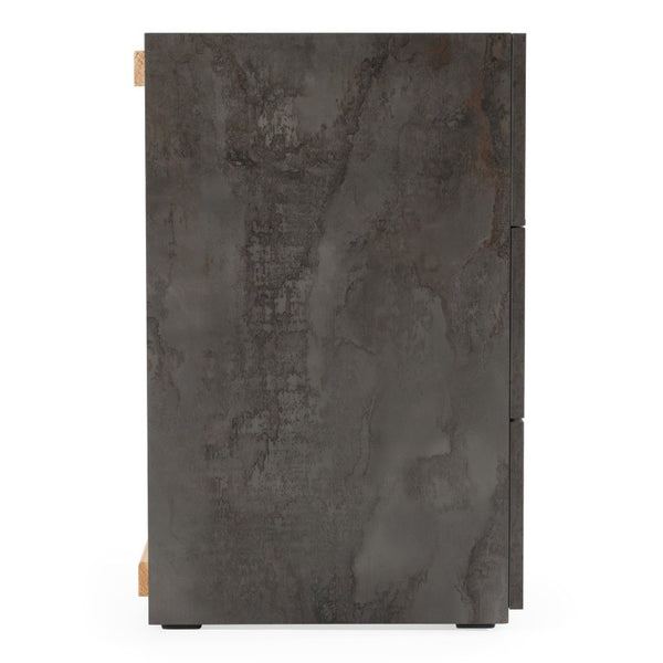 VIG Furniture Ferrara Volcano Oxide Grey Dresser With 6 Soft-Close Drawers, Italian Craftsmanship & Rustic Chic Finish VGACFERRARA-DRS
