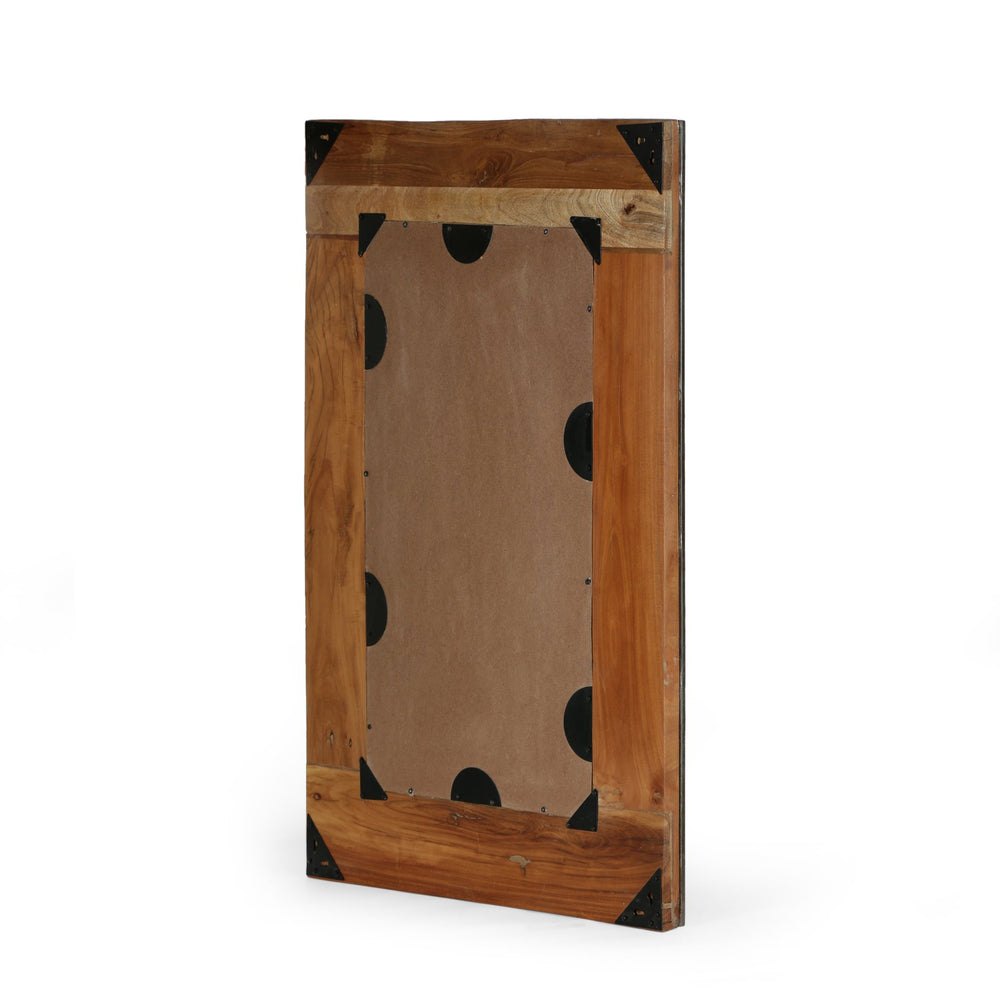 English Elm Christopher Knight Home® - MIRROR Rustic Brown Wood Wall Mirror 44x32in with 6in Depth | Farmhouse Decor, Durable Frame, Elegant Accent Piece 71749.00