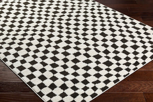 Livabliss Freud Turkey Woven High Pile Runner Rug for Hallways Entryways and Kitchen Corridors Black, Ivory 9'2" x 12' FEU2302-9212