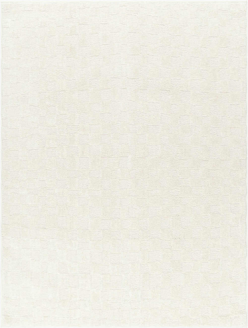 Livabliss Freud Turkish Machine Woven High Pile Runner Rug for Hallway and Entryway White, Ivory 5'3" x 7' FEU2306-537