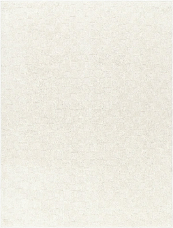 Livabliss Freud Turkish Machine Woven High Pile Runner Rug for Hallway and Entryway White, Ivory 5'3" x 7' FEU2306-537