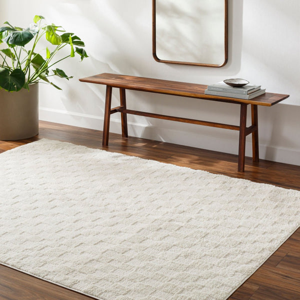 Livabliss Freud Turkish Machine Woven High Pile Runner Rug for Hallway and Entryway White, Ivory 2'7" x 7'3" FEU2306-2773